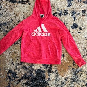 Adidas Pink Pullover Hoodie